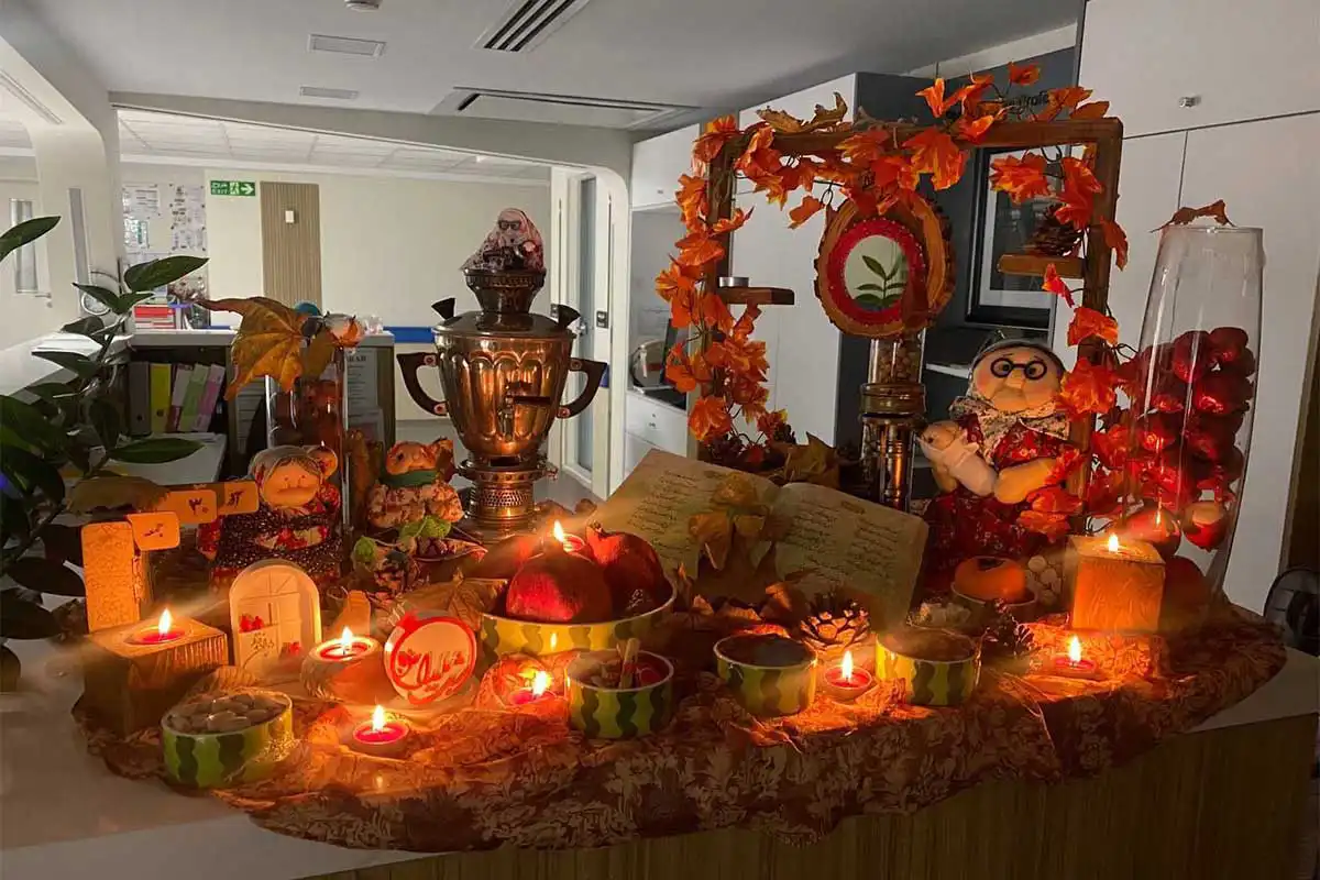 شب یلدای 1403 در بیمارستان مرتاض